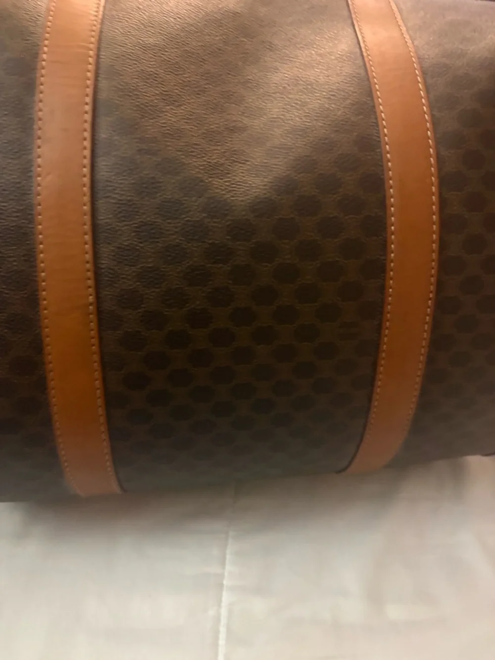 Authentic Celine Macadam Canvas Boston 45 Travel Bag - Picture 6 of 16
